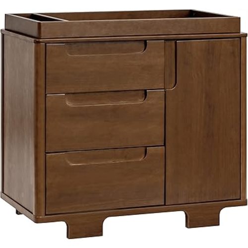 Babyletto Yuzu 3-Drawer Dresser in Natural Walnut, Greenguard Gold Certified