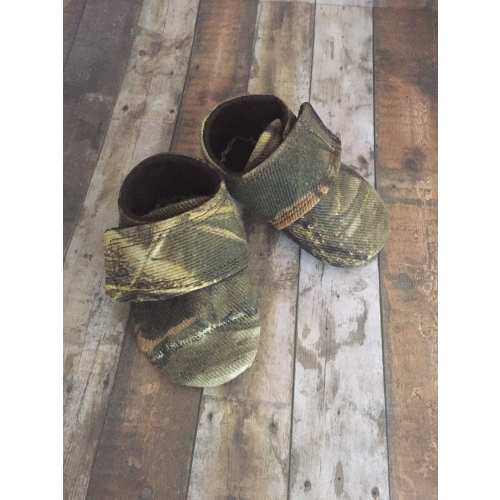 Camo Baby Shoes with strap | Duck Hunter |  Newborn up to 4T