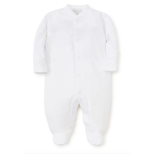 White Kissy Basics Footie