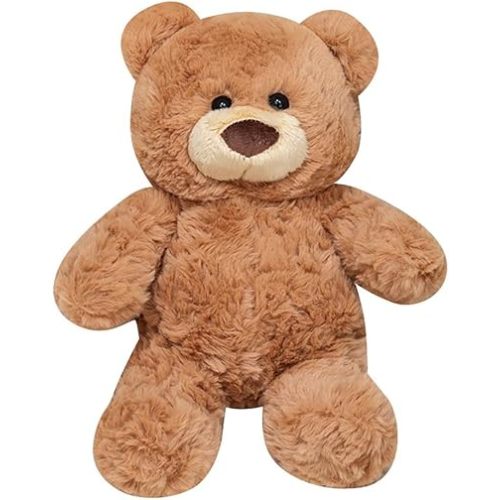 10inch Teddy Bear Stuffed Animal, Soft Teddy Bear Plushie Toys, Birthday Christmas Valentine's Day Gifts for Kid Boys Girls (Brown)