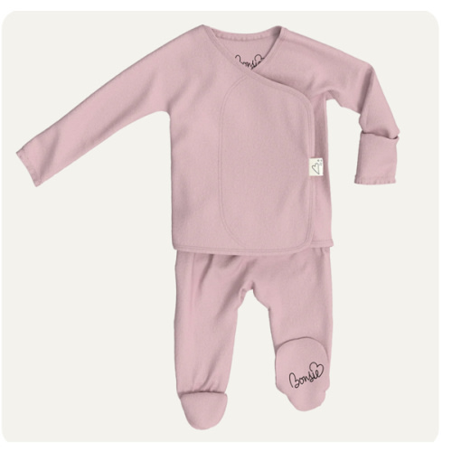 Footie - Peony – Bonsie Skin to Skin Babywear