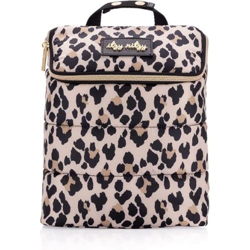 Itzy Ritzy Lightweight Insulated Bottle Bag – Keeps Bottles Warm or Cool - Holds 3 Bottles and Features Interior Pocket for Ice Pack (Not Included), Leopard