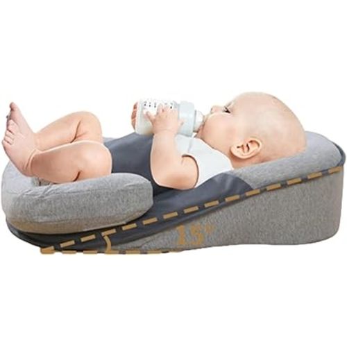 Bassinet Baby Snuggle Bed Adjustable Baby Wedge Lounger Perfect for Co-Sleeping, Nursing, Tummy Time