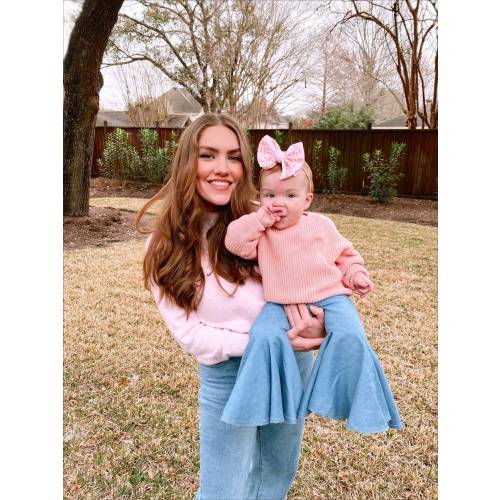 Light wash Denim bell bottoms| baby girl bells| toddler bells