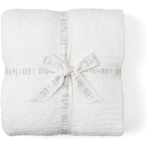 Barefoot Dreams Women's CozyChic Throw, Pearl, Off White, One Size