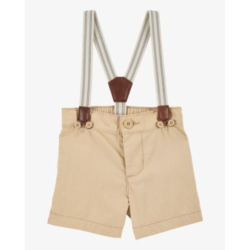 Baby Khaki Suspender Shorts - OshKosh | Carter's