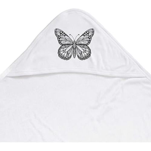 Azeeda 'Monarch Butterfly' Baby Hooded Towel (HT00029152)