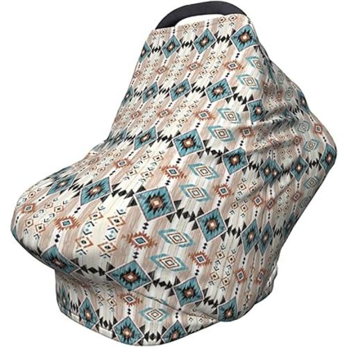 Aztec Pint Baby Car Seat Cover, Multi Use Stroller Cover, Western Baby Stuff