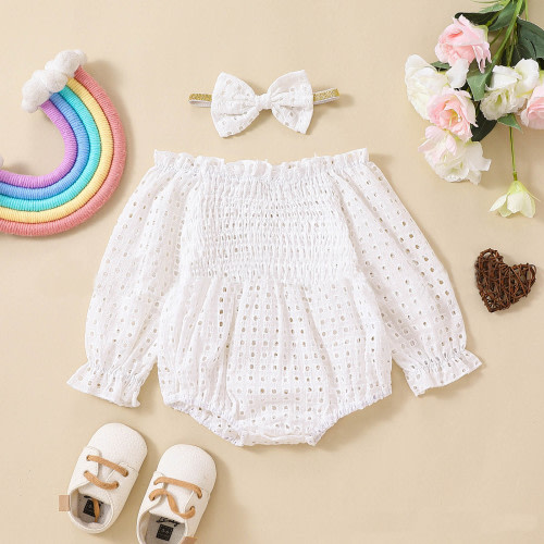 2-Piece Baby Hollow Out Romper