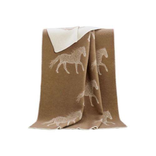 Dot Horse Wool Blanket