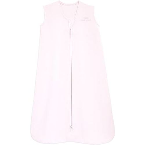 HALO SleepSack, 100% Cotton Wearable Blanket, Swaddle Transition Sleeping Bag, TOG 0.5, Soft Pink, Small, 0-6 Months