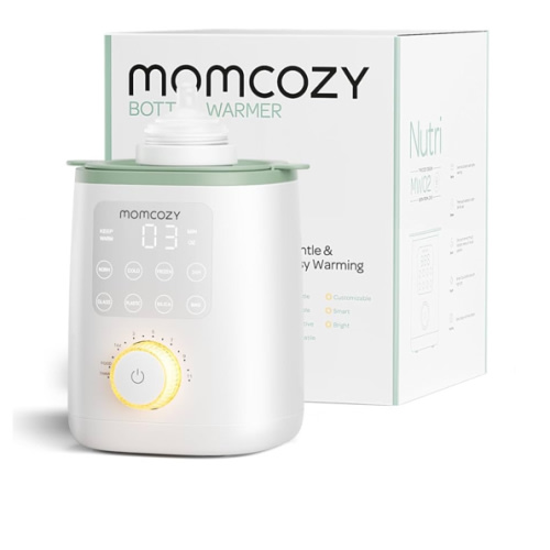 Momcozy Retain Nutrients Bottle Warmer, 9-in-1 Baby Bottle Warmer with Night Light, Accurate Temperature to Preserve Fullest Nutrients in Breast Milk, Bottle Warmers for All Bottles