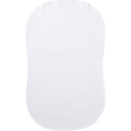 HALO - Bassinest Fitted Sheet | 100% Organic Cotton -White - white ,