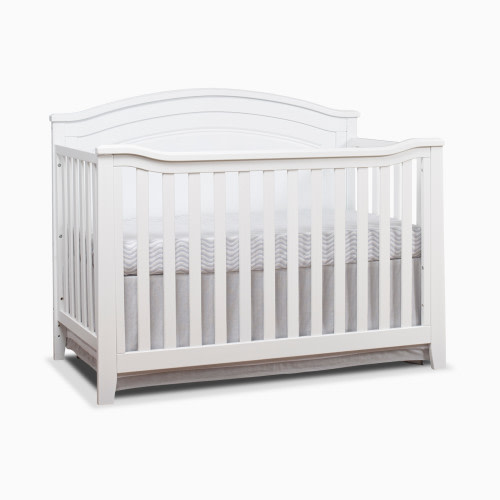 Sorelle Berkley Round Top Panel Crib - White