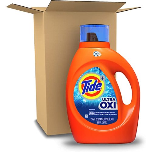 Tide Ultra Oxi Laundry Detergent Liquid Soap, High Efficiency (HE), 59 Loads
