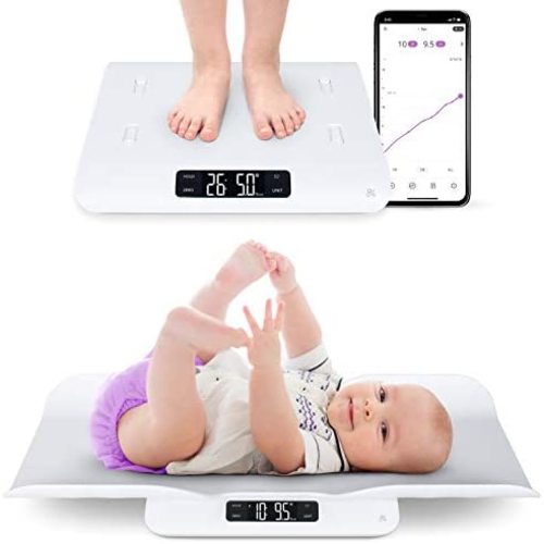 Greater Goods Smart Baby Scale - Accurately Chart The Progress of Your Baby | with in-House Algorithm for Wiggly Babies | Works as Infant & Toddler Scale (Smart Bluetooth Connected)