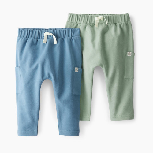 Carter's Little Planet 2-Pack Organic Cotton French Terry Joggers - Multi, Newborn