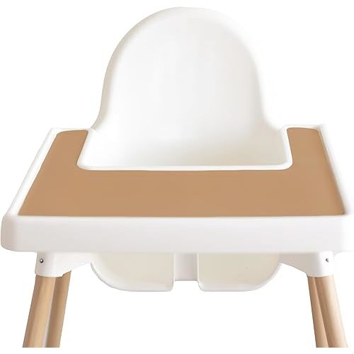 Placemats Compatible w/Antilop High Chair (Golden Doe) - Slip-Resistant & Food-Grade Silicone High Chair Mat for High Chair Tray - Easy Clean High Chair Accessory