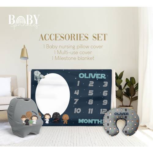 Baby Boy Accessories set, Star Wars Accessories Set, Star Wars Nursery set, Jedi Accessories set