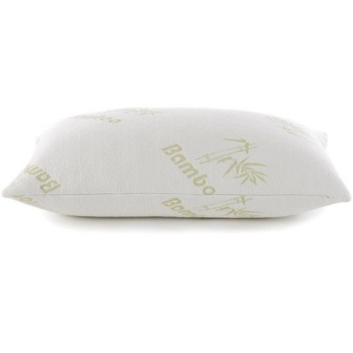 Cheer Collection Shredded Memory Foam Pillow with Washable Rayon from Bamboo Cover - Standard