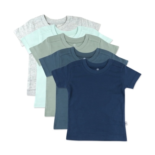 5-Pack Organic Cotton Short Sleeve T-Shirts | Honest Baby Clothing