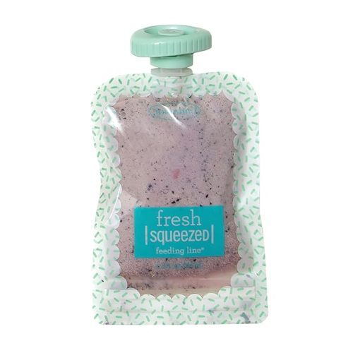 Infantino Reusable Squeeze Pouches for Homemade Baby Food, 3.5 oz, Pack of 25 - BPA, PVC, and Phthalate-Free, Freezer-Safe, with Clear Window and Labeling Space