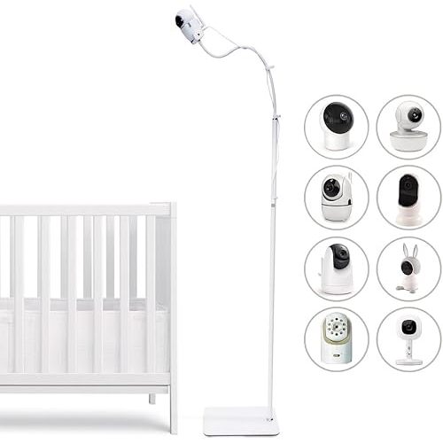 GOOZIE Baby Monitor Mount Floor Stand Holder Compatible with Most Universal Camera Models Boifun, Eufy, ieGeek, Vtech, VTimes, Hello Baby Monitor Stand Adjustable Height Baby Monitor Mount