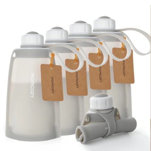 Reusable Silicone Breastmilk Bags for Breastfeeding