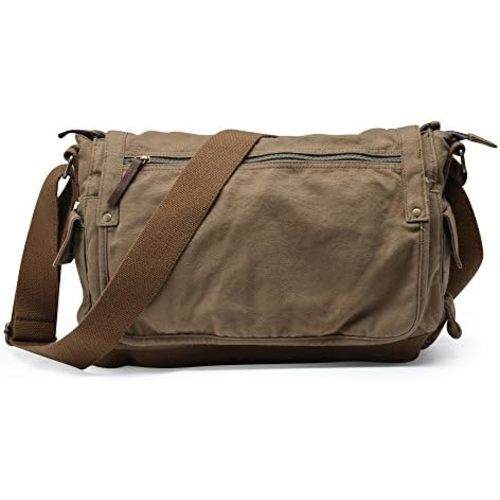 GOOTIUM Canvas Messenger Bag - Vintage Cross Body Shoulder Satchel