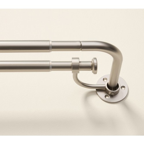 Room Darkening Double Curtain Rod (.75")