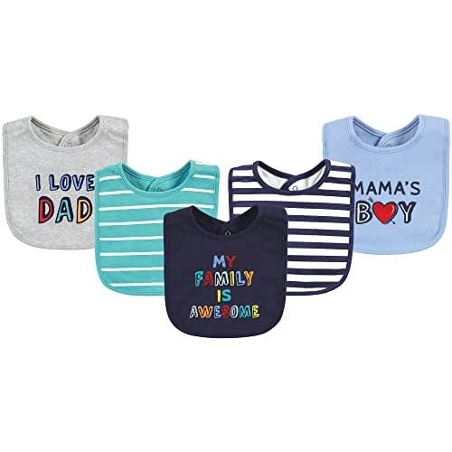 Hudson Baby Unisex BabyCotton Bibs