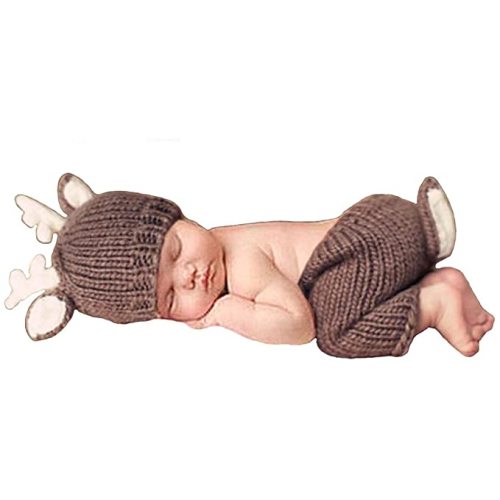 Newborn Baby Photography Props Outfits Lovely Boy Hat Pant Girl - Lovely Deer