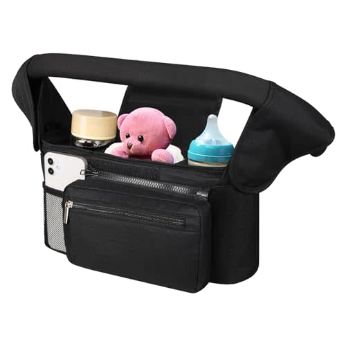 Stroller Accessories Stroller Organizer Stroller Caddy Stroller Cup Holder, Universal Fits Doona Car Seat Stroller, Evenflo Shyft Dualride, Doona Accessories, Bob, Uppababy Vista v2 Accessories Etc