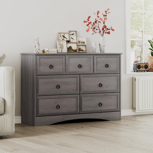 Breakwater Bay Modern 7 Drawer Dresser, 47.24" Wide Dressers For Bedroom | Wayfair