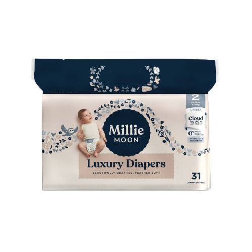 Millie Moon Luxury Disposable Diapers - Size 2 - 31ct