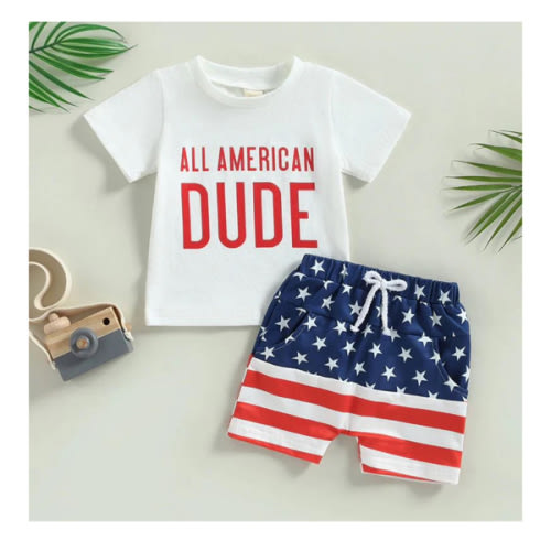 All American Dude Outfit for Baby & Toddler Boys – Bitsy Bug Boutique