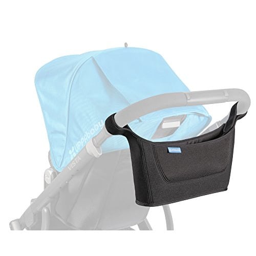 UPPAbaby Carry-All Parent Organizer Fits on Vista, Cruz, Minu, G-Series Strollers Secure Zippered Pocket + Beverage Compartments