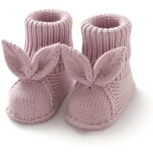 Baby Booties Newborn First Walkers Soft Knit Boots Warm Knitted Crib Shoes for Boy Girl Crochet Infant Sock