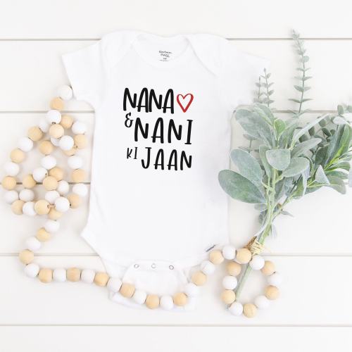 Nana and Nani Ki Jaan, My Nani Loves Me, Toddler Girl, Kids Clothes, Baby Shower Gift, Pakistani Kid, Desi Indian, Muslim, Nani's Jaan