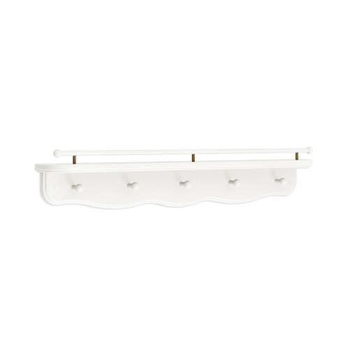 Namesake Liberty 31" Wall Shelf with Hooks | Modern Nursery™