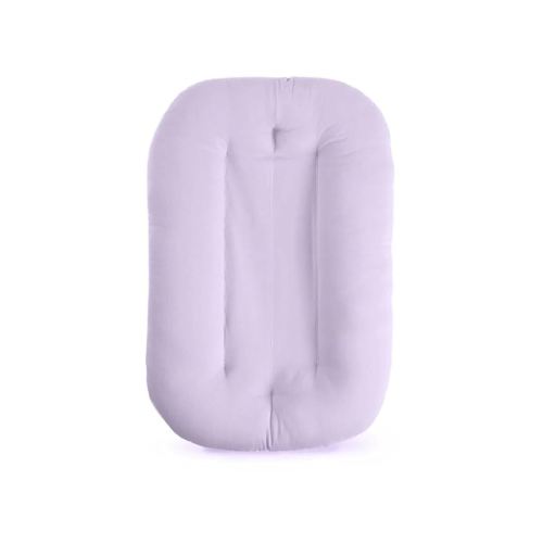 Baby Lounger for Newborn 0-18 Months, Bionic Design Infant Floor Seats & Loungers for Home and Travel, Soft Organic Cotton Baby Lounger, Newborn Babies Shower Gifts (Purple)
