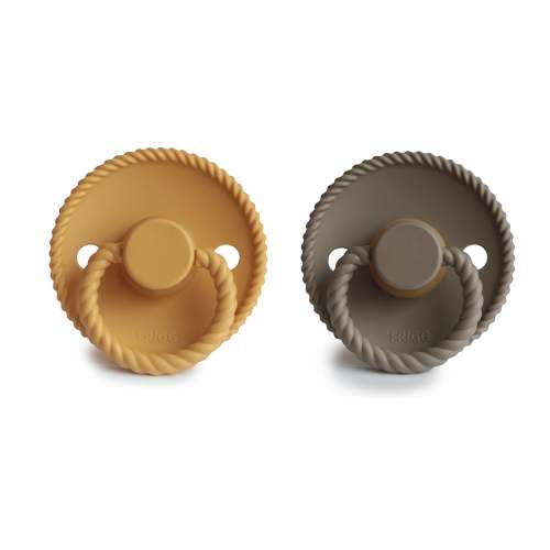 Frigg Rope Natural Rubber Baby Pacifier | 2-Pack – Mushie
