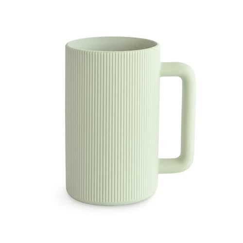 mushie Baby Bath Rinse Cup | 100% Food Grade Silicone | Shampoo & Body Washing Rinser Cup For Kids (Sage)