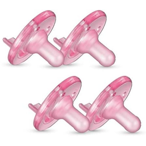 Philips Avent Soothie Pacifier, Pink, 3+ Months, 4 Pack