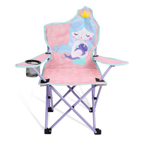 KABOER Kids Outdoor Folding Lawn and Camping Chair with Cup Holder and Carrying Bag, Children's Camping Chairs