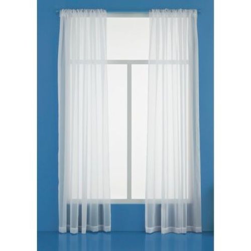 60"x63" Sheer Window Curtain Panel White - Room Essentials™: Recycled Polyester, Rod Pocket, OEKO-TEX Certified