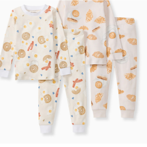 Eggs & Coffee Organic Two-Piece Pajamas 2 Pack – Burt's Bees Baby