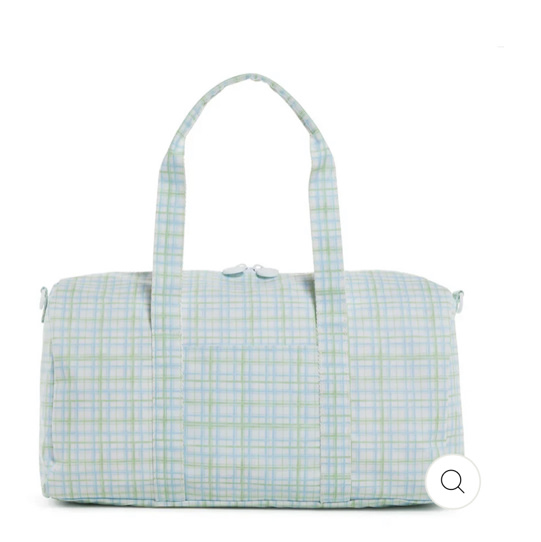 TRVL Duffel Bag- Classic Plaid Green – VACE