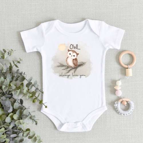 Owl Always Love You Baby ONESIES® Brand Bodysuit - Baby Owl Bodysuit - Cute Owl - Funny baby - Baby Boy - Baby Girl - Baby Shower Gift