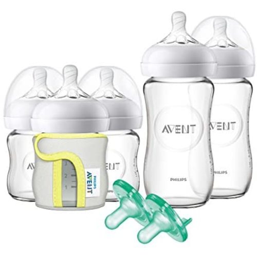 Philips Avent Natural Glass Bottle Baby Gift Set, SCD201/01